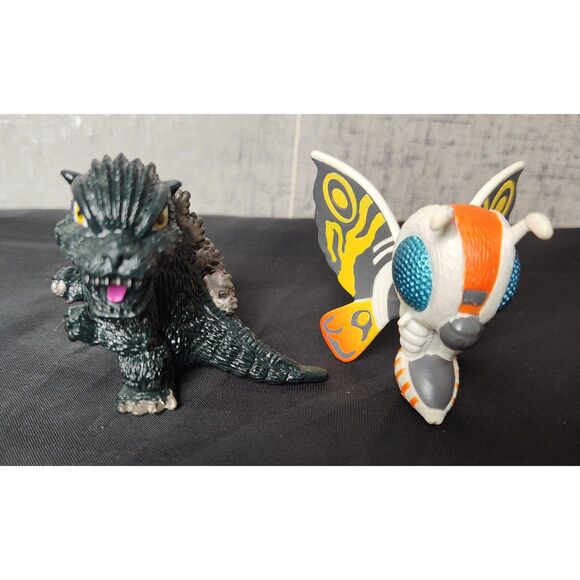 Toho Bandai Godzilla + Mothra 2" Chibi Figures 2013 - Picture 1 of 3